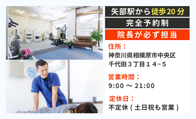 矢部駅から徒歩12分 夜21時まで営業